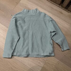 Madewell Ribbed Knit Sweater in Soft Blue